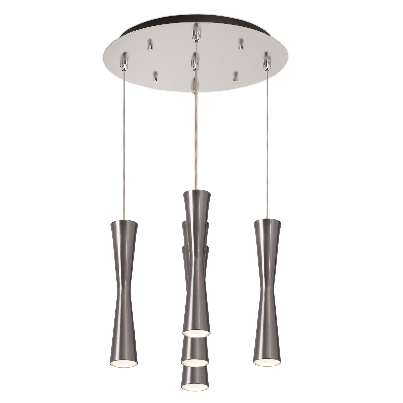 Robson Multi-Light Pendant in Brushed Nickel Finish | Kuzco Lighting