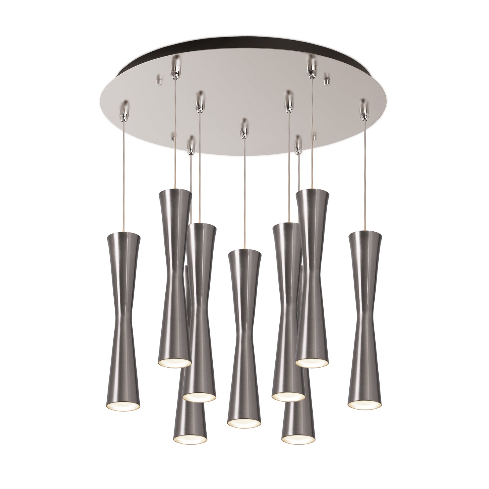Robson Multi-Light Pendant in Brushed Nickel Finish | Kuzco Lighting