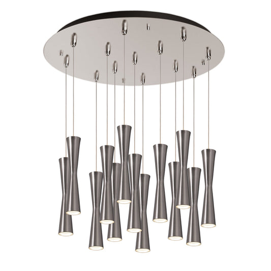 Robson Multi-Light Pendant in Brushed Nickel Finish | Kuzco Lighting