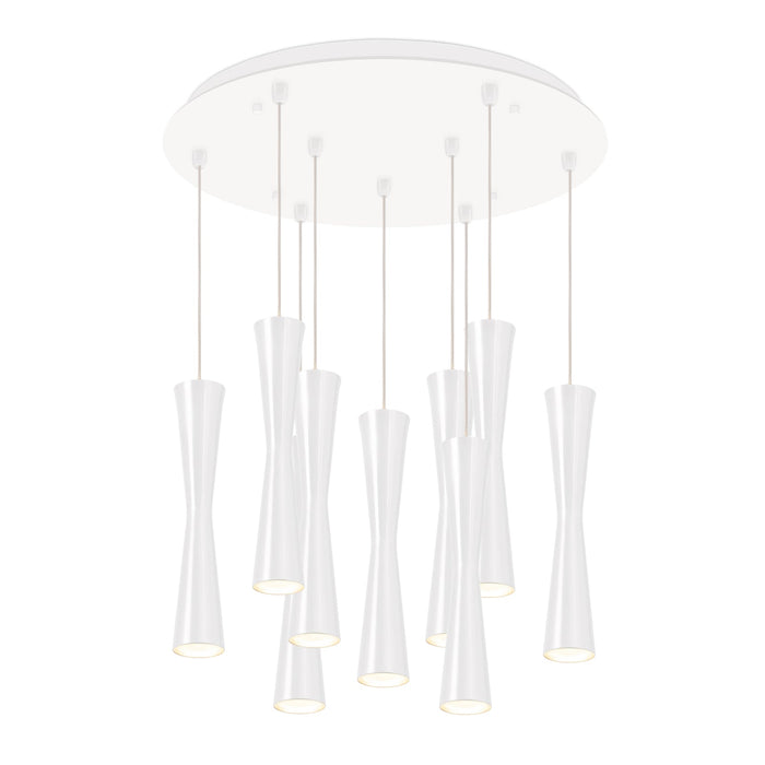 Robson Multi-Light Pendant in White Finish | Kuzco Lighting