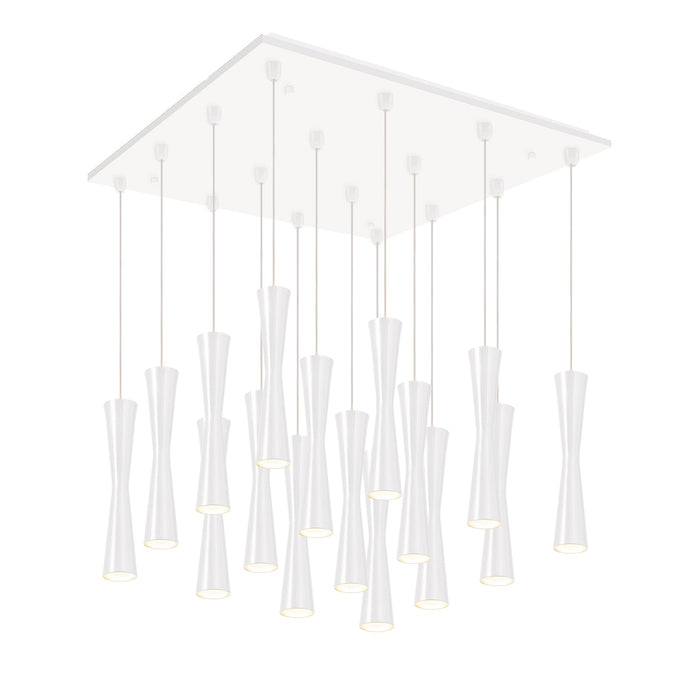 Robson Multi-Light Pendant in White Finish | Kuzco Lighting