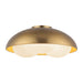 Robyn 16-in Brushed Gold/Opal Glass Socket Flush Mount by Alora Lighting | FM495316BGOP | Alora Lighting