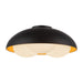 Robyn 16-in Matte Black/Opal Glass Socket Flush Mount by Alora Lighting | FM495316MBOP | Alora Lighting