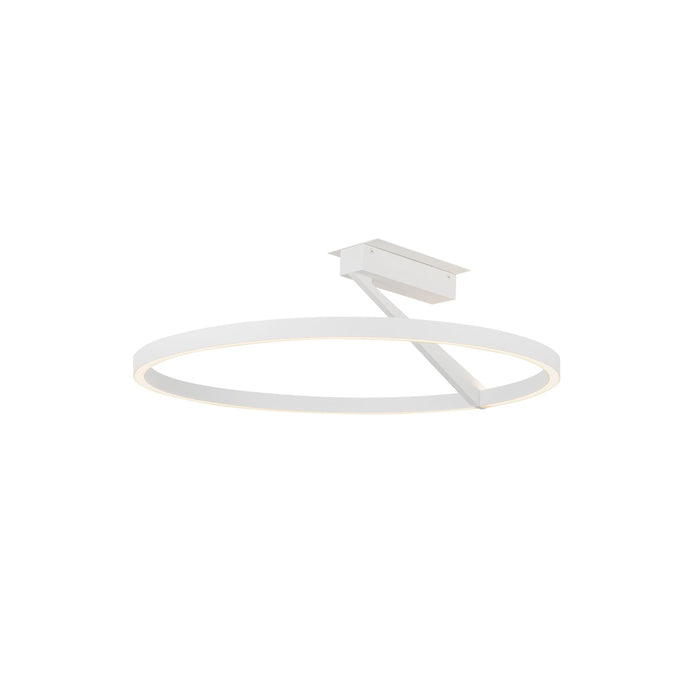 Roda LED Semi-Flush Mount in White Finish | Kuzco Lighting