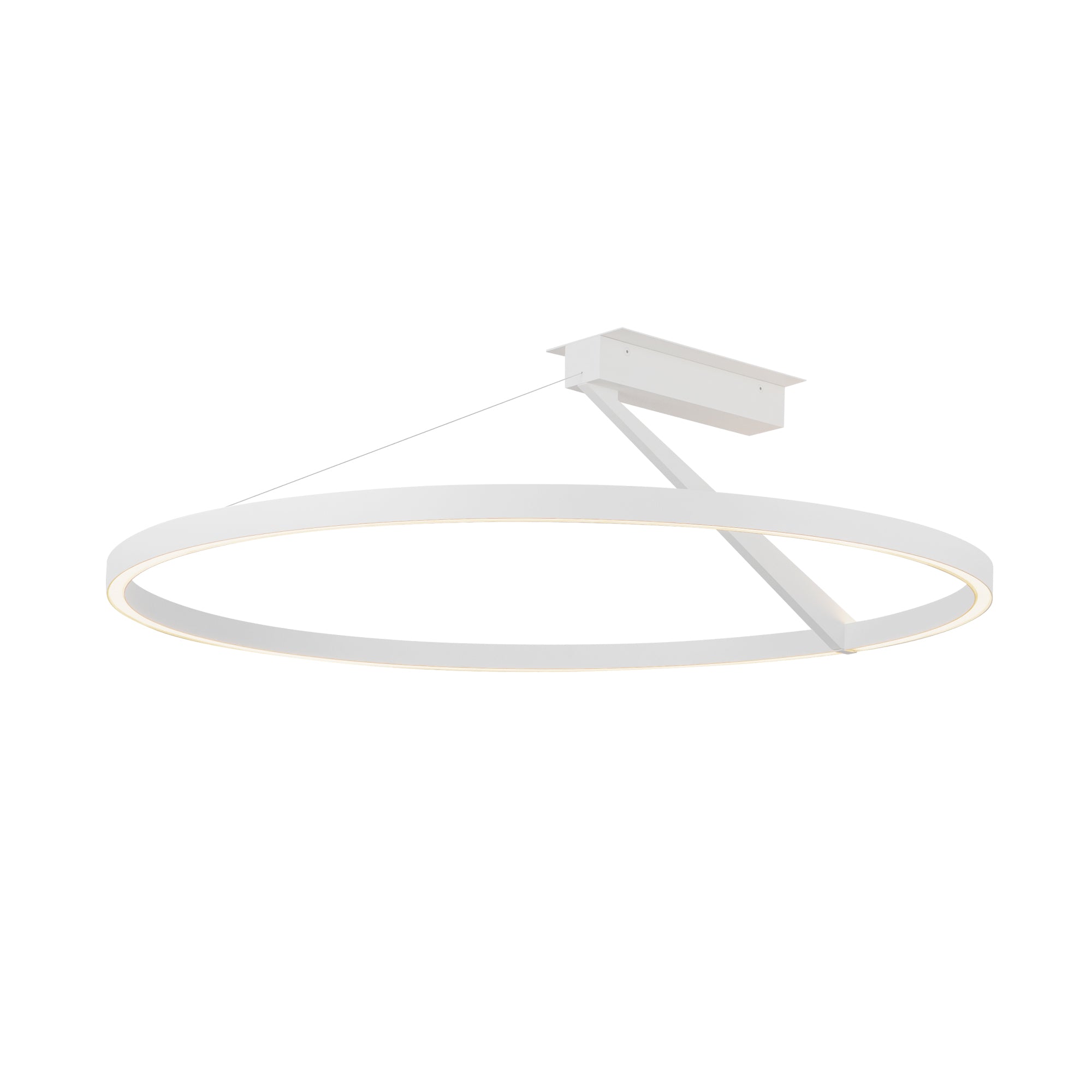 Roda LED Semi-Flush Mount in White Finish | Kuzco Lighting