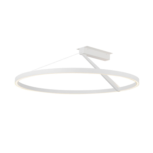 Roda LED Semi-Flush Mount in White Finish | Kuzco Lighting