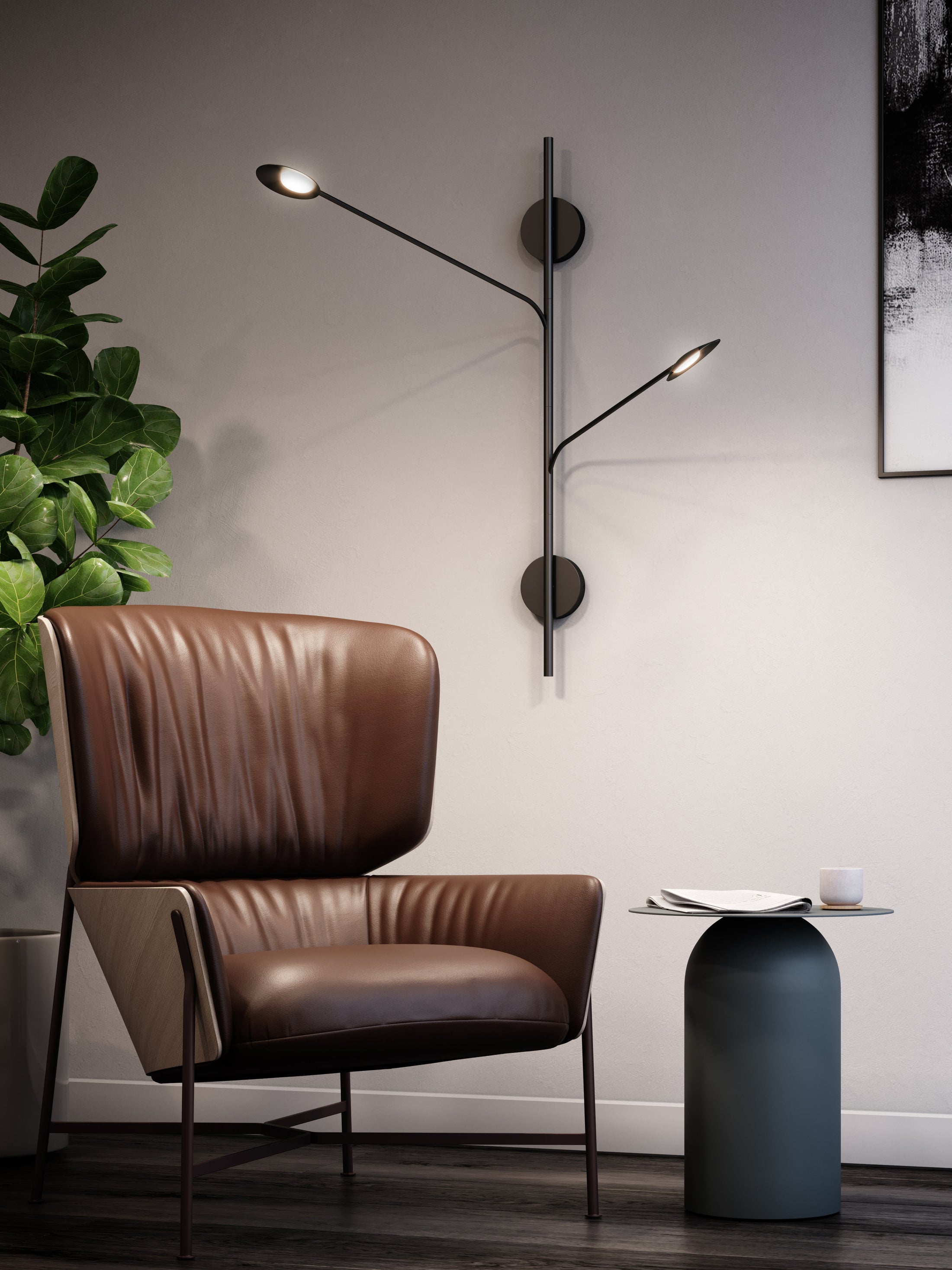 Rotaire Double LED Wall Sconce