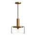 Royale 10-in Aged Gold/Clear Glass 1 Light Pendant by Alora Lighting | PD535010AGCL | Alora Lighting