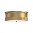 Load image into Gallery viewer, Rue 14-in Brushed Gold 3 Lights Flush Mount by Alora Lighting | FM416114BG | Alora Lighting

