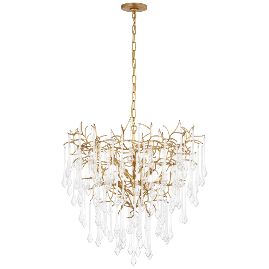 Rayne 31" Chandelier Gilded Iron Finish