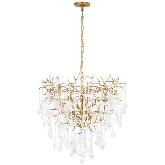 Rayne 31" Chandelier Gilded Iron Finish