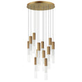 Load image into Gallery viewer, Reeds 12 Light LED Pendant - Gold Finish
