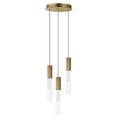 Load image into Gallery viewer, Reeds 3 Light LED Pendant - Gold Finish
