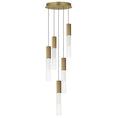 Load image into Gallery viewer, Reeds 5 Light LED Pendant - Gold Finish
