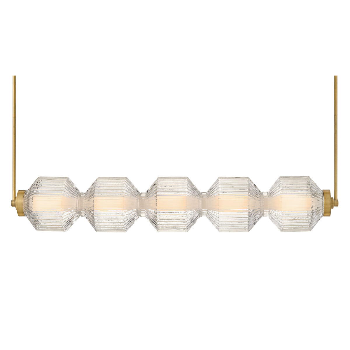 Reign LED Linear Suspension - Heritage Brass