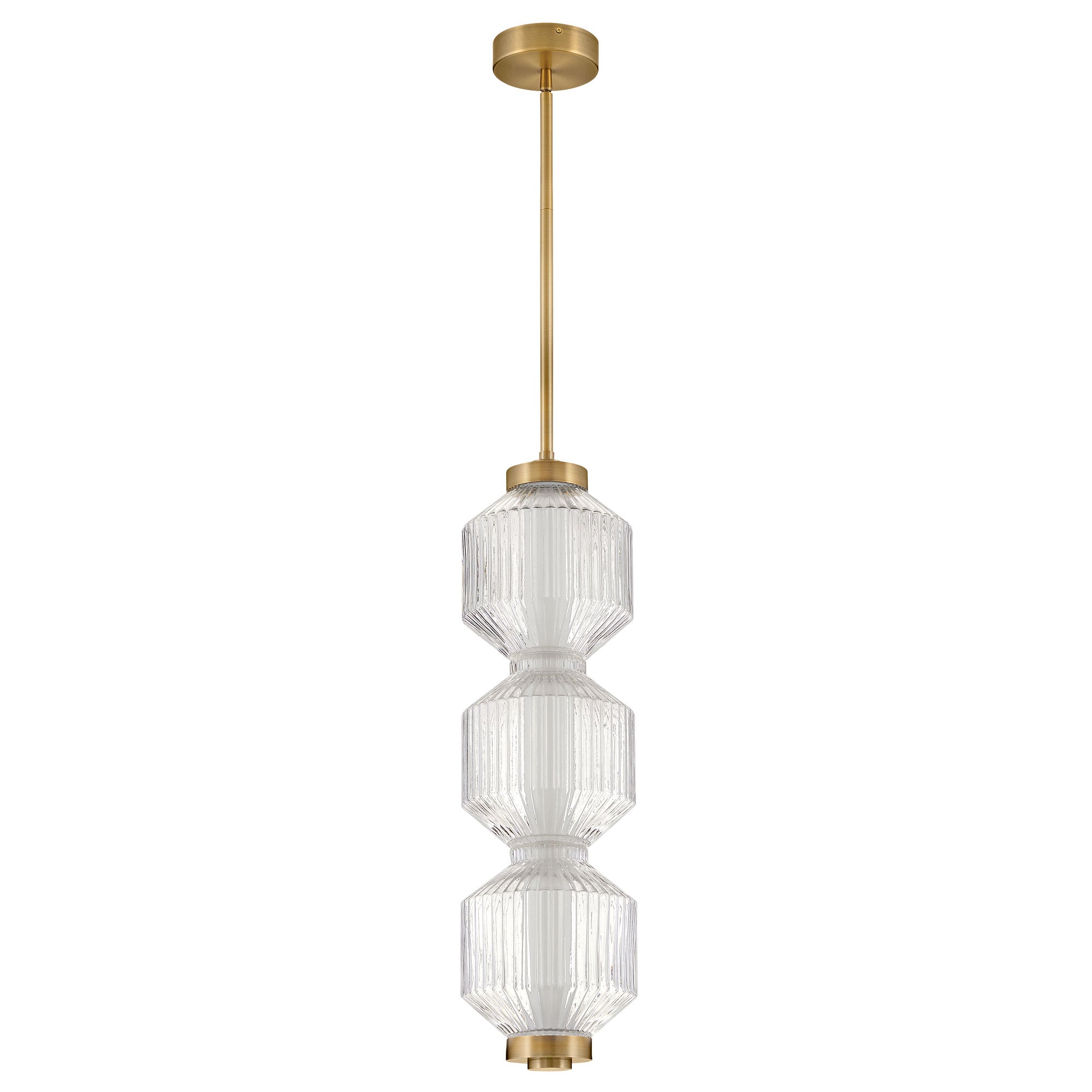 Reign LED Mini Pendant/Wall Sconce - Heritage Brass