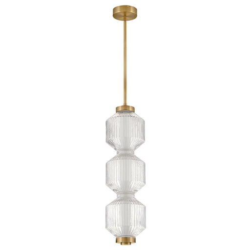 Reign LED Mini Pendant/Wall Sconce - Heritage Brass