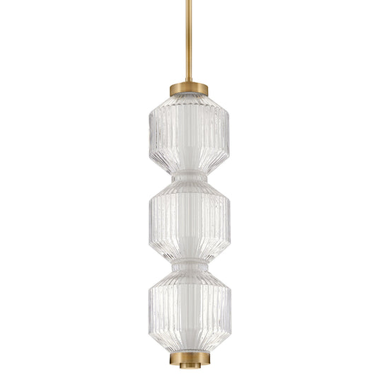 Reign LED Mini Pendant/Wall Sconce - Heritage Brass