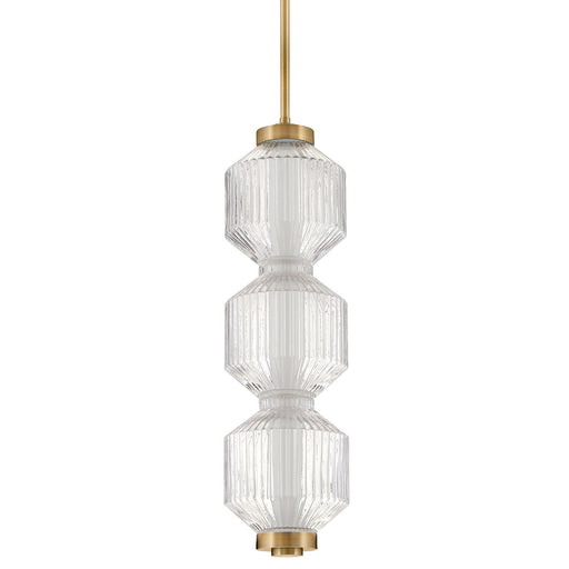 Reign LED Mini Pendant/Wall Sconce - Heritage Brass