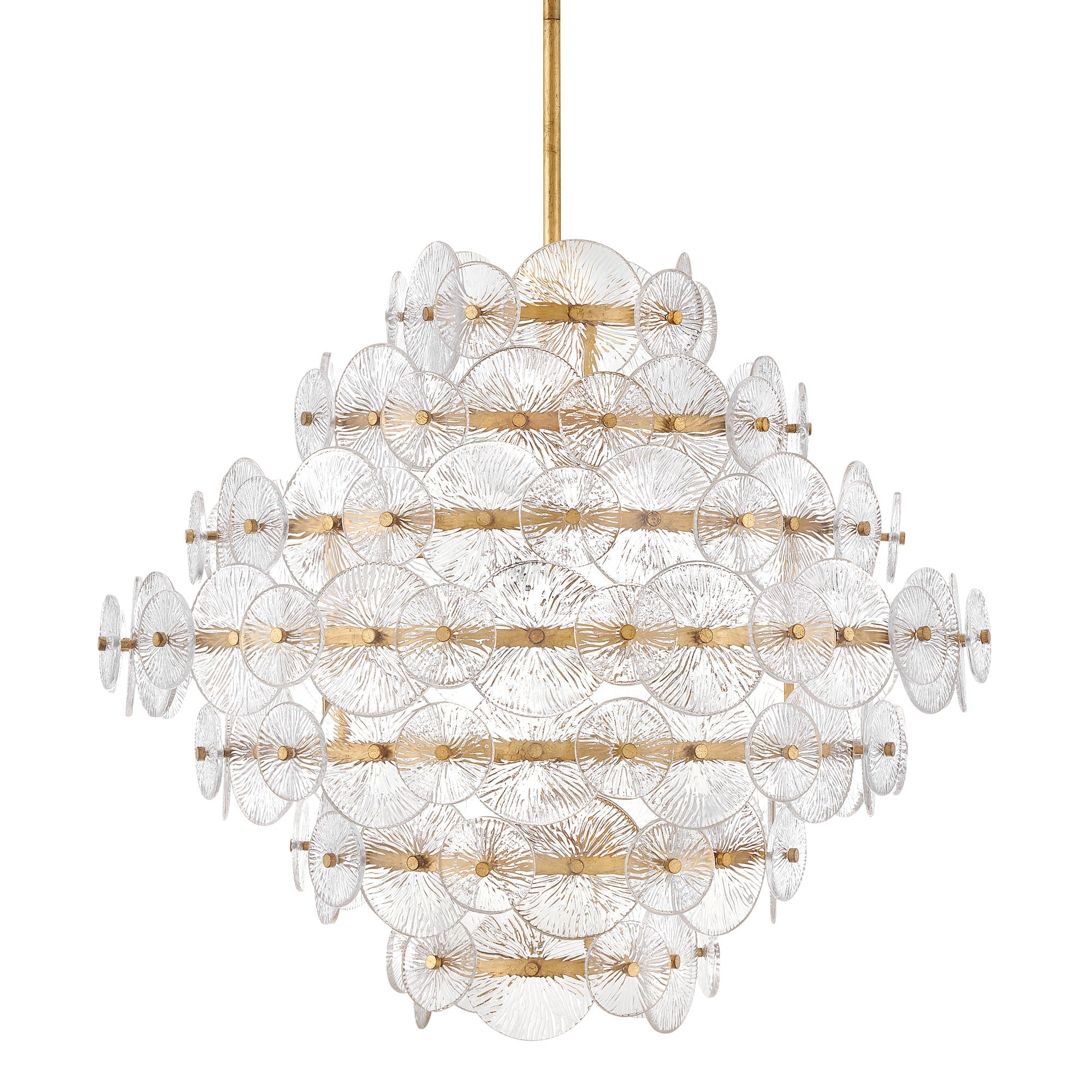 Rene Multi Tier Chandelier - Heritage Brass