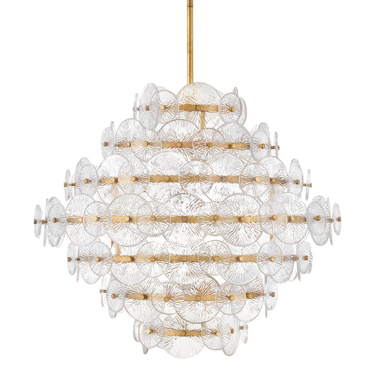 Rene Multi Tier Chandelier - Heritage Brass