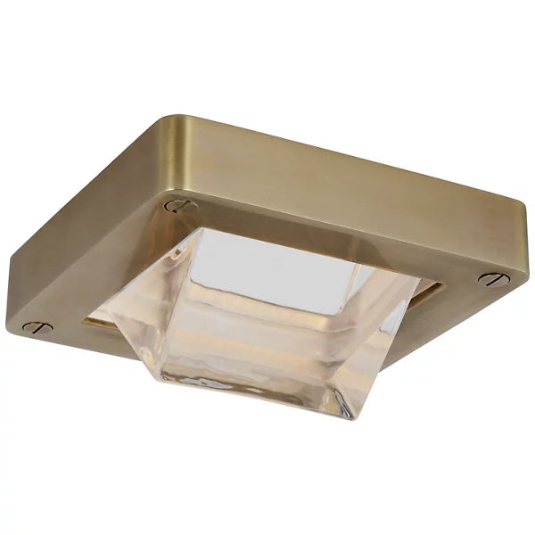 Rolland LED Flushmount Brass