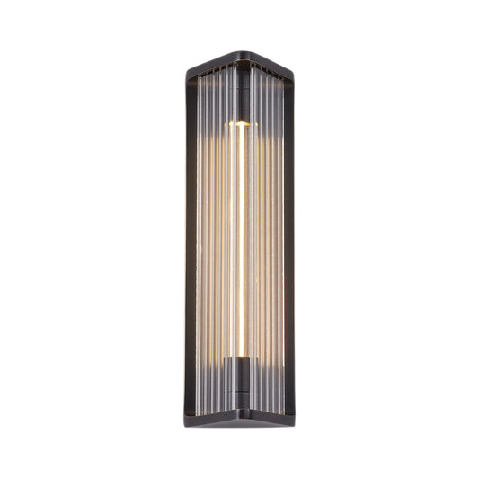Sabre 12-in Ribbed Glass/Urban Bronze LED Wall/Vanity by Alora Lighting | WV339112UBCR | Alora Lighting