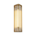 Load image into Gallery viewer, Sabre 12-in Ribbed Glass/Vintage Brass LED Wall/Vanity by Alora Lighting | WV339112VBCR | Alora Lighting
