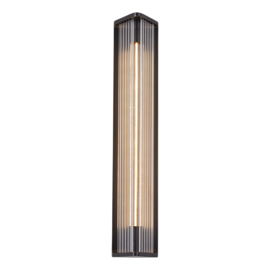 Sabre 23-in Ribbed Glass/Urban Bronze LED Wall/Vanity by Alora Lighting | WV339123UBCR | Alora Lighting