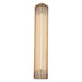 Sabre 23-in Ribbed Glass/Vintage Brass LED Wall/Vanity by Alora Lighting | WV339123VBCR | Alora Lighting