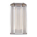 Sabre 16-in Polished Nickel/Ribbed Glass LED Wall/Vanity by Alora Lighting | WV339216PNCR | Alora Lighting