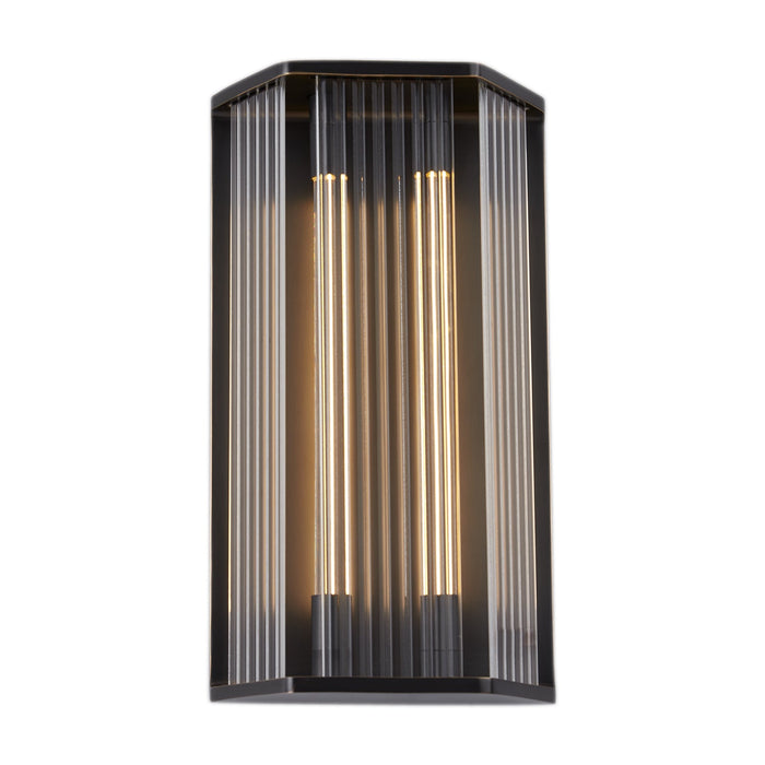 Sabre 16-in Ribbed Glass/Urban Bronze LED Wall/Vanity by Alora Lighting | WV339216UBCR | Alora Lighting