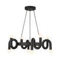 Load image into Gallery viewer, Sadie 23-in Matte Black Socket Chandelier by Alora Lighting | CH420823MB | Alora Lighting
