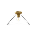 Load image into Gallery viewer, Salem 14-in Brushed Gold/Clear Glass 1 Light Flush Mount by Alora Lighting | FM570314BGCL | Alora Lighting
