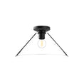 Load image into Gallery viewer, Salem 14-in Clear Glass/Matte Black 1 Light Flush Mount by Alora Lighting | FM570314MBCL | Alora Lighting
