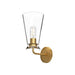Salem 6-in Brushed Gold/Clear Glass 1 Light Wall/Vanity by Alora Lighting | WV570006BGCL | Alora Lighting