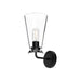 Salem 6-in Clear Glass/Matte Black 1 Light Wall/Vanity by Alora Lighting | WV570006MBCL | Alora Lighting