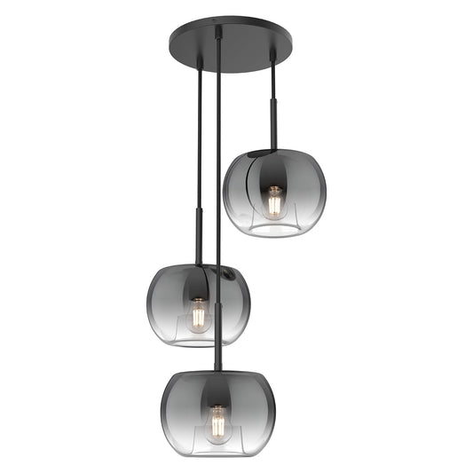 Samar Chandelier in Black/Smoked Finish | Kuzco Lighting
