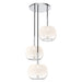 Samar Chandelier in Chrome/Opal Glass Finish | Kuzco Lighting