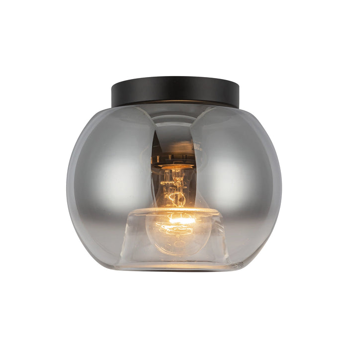 Samar Flush Mount in Black/Smoked Finish | Kuzco Lighting