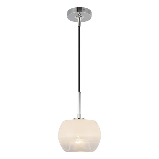 Samar Pendant in Chrome/Opal Glass Finish | Kuzco Lighting