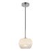 Samar Pendant in Chrome/Opal Glass Finish | Kuzco Lighting