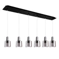 Load image into Gallery viewer, Samson Multi-Light Pendant in Black/Smoked Glass Finish | Kuzco Lighting
