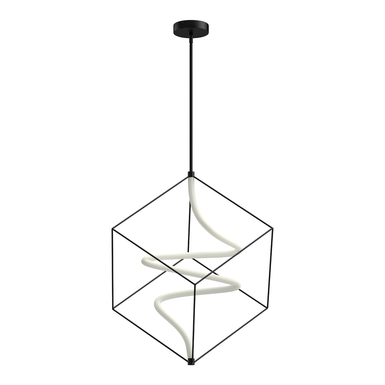 Script LED Pendant in Black Finish | Kuzco Lighting