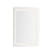 Seneca LED Vanity Mirror in Sandblasted Merc Edge Finish | Kuzco Lighting