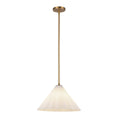 Load image into Gallery viewer, Serena 14-in Aged Brass/Opal Glass 1 Light Pendant by Alora Lighting | PD451814AGOP | Alora Lighting
