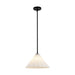Serena 14-in Matte Black/Opal Glass 1 Light Pendant by Alora Lighting | PD451814MBOP | Alora Lighting