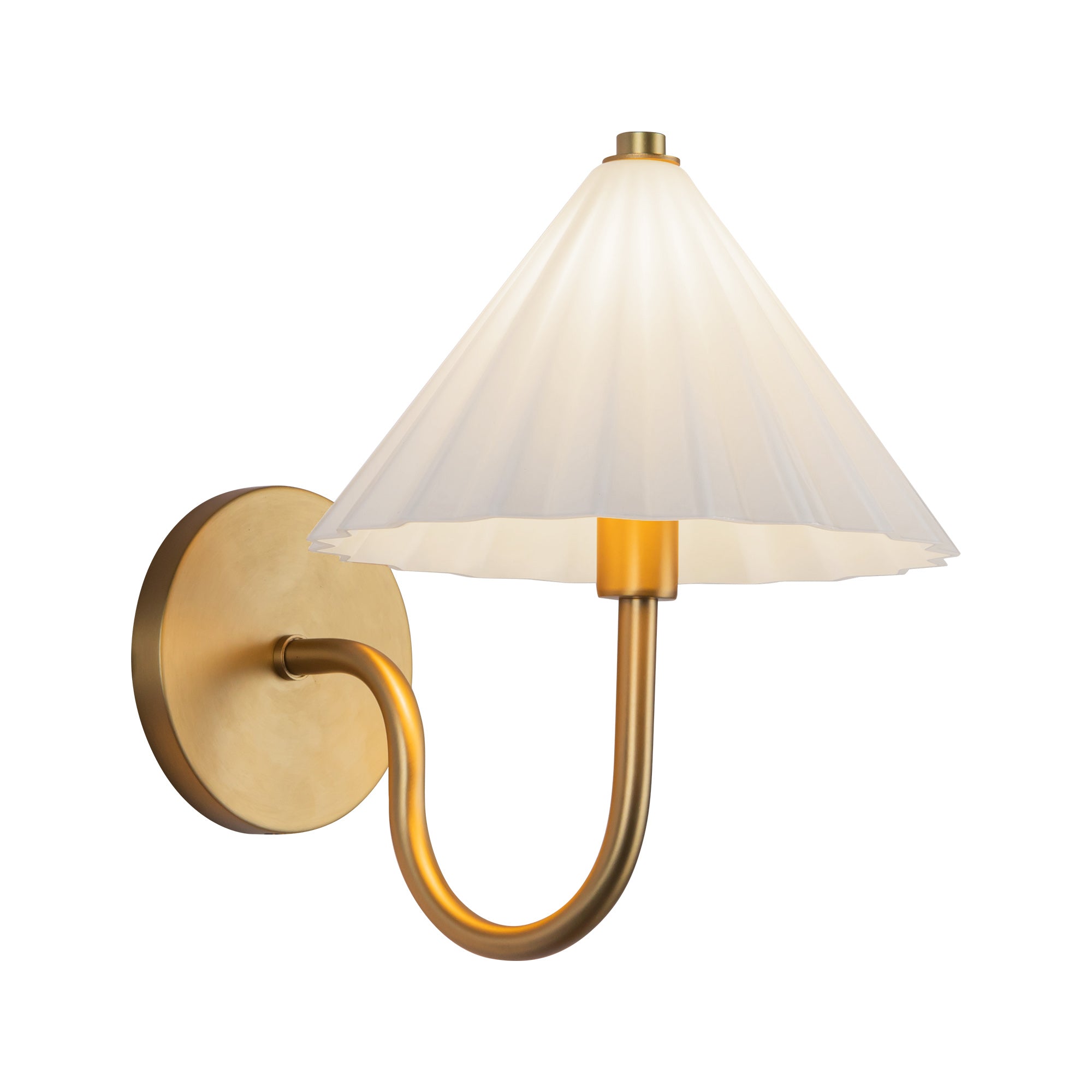 Serena 8-in Aged Gold/Opal Glass Socket Wall/Vanity Light by Alora Lighting | WV451808AGOP | Alora Lighting
