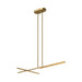 Shift LED Linear Pendant in Brushed Gold Finish | Kuzco Lighting