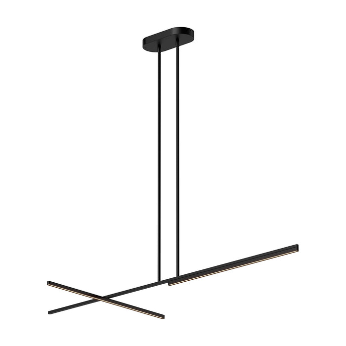 Shift LED Linear Pendant in Black Finish | Kuzco Lighting